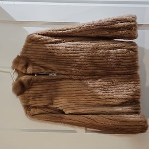 Mink Coat ( shorty )reversable small-worn once